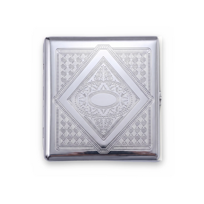 Hex — Étui métal chrome